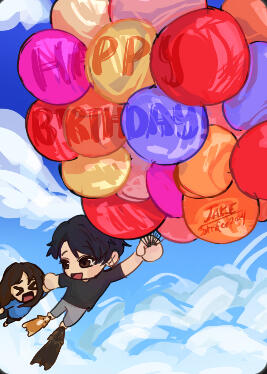 up bday card